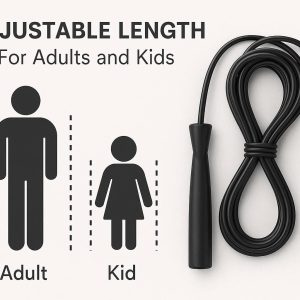 28 Adjustable Length Jump Rope for Adults and Kids Multiple Users